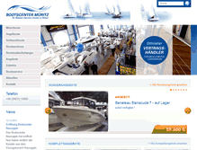 Tablet Screenshot of bootscenter-mueritz.de